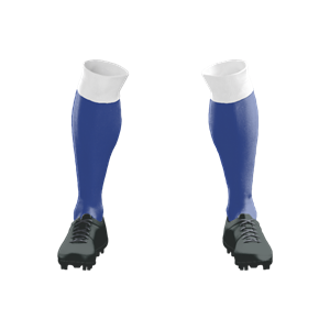 Socks 032 Royal/White Top Stock Long Socks ($12 - $14). (x 30)