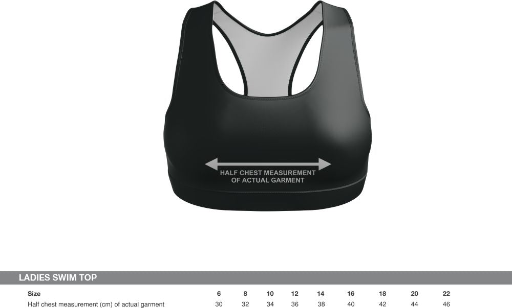 Norths Devils RL Townsville - Lycra Crop Top - SHOP