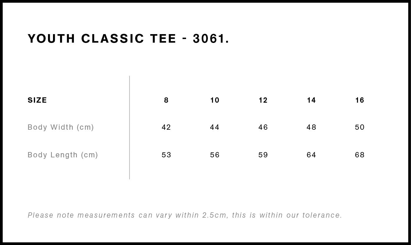 Kalangadoo Magpies - Youth Classic Tee - 3061 - Black