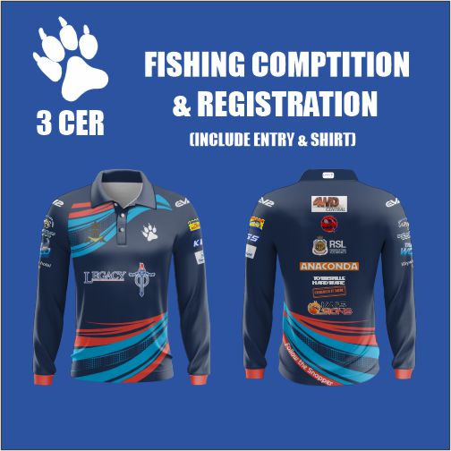 3CER FISHING COMPETITION REGISTRATION-Fishing Shirt Included
