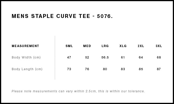 IGNITE PILATES & CO  - STAPLE CURVE TEE - 5076 - ECRU