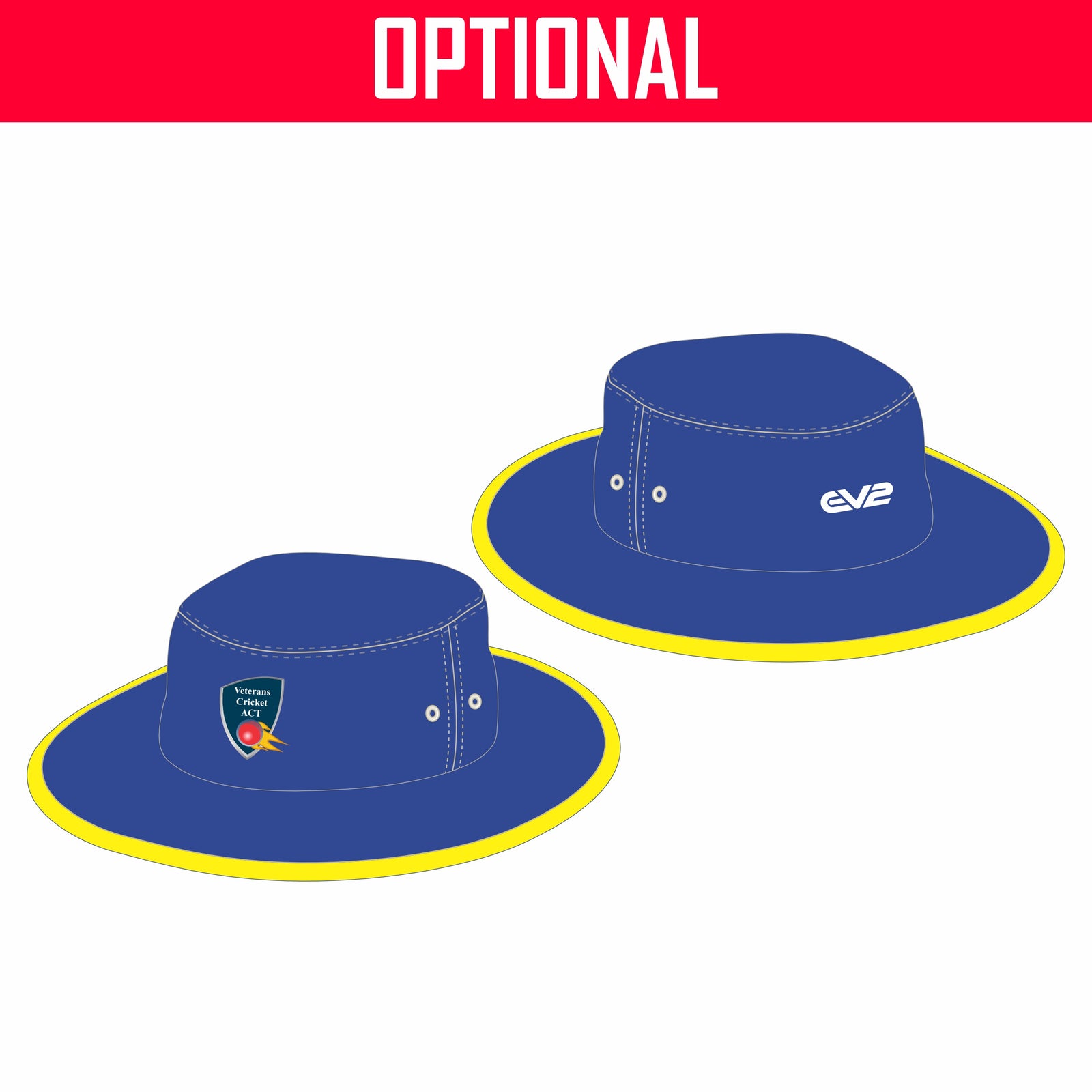 ACT Veterans Cricket - Floppy Wide Brim Hat (40’s, 50’s, 55’s)