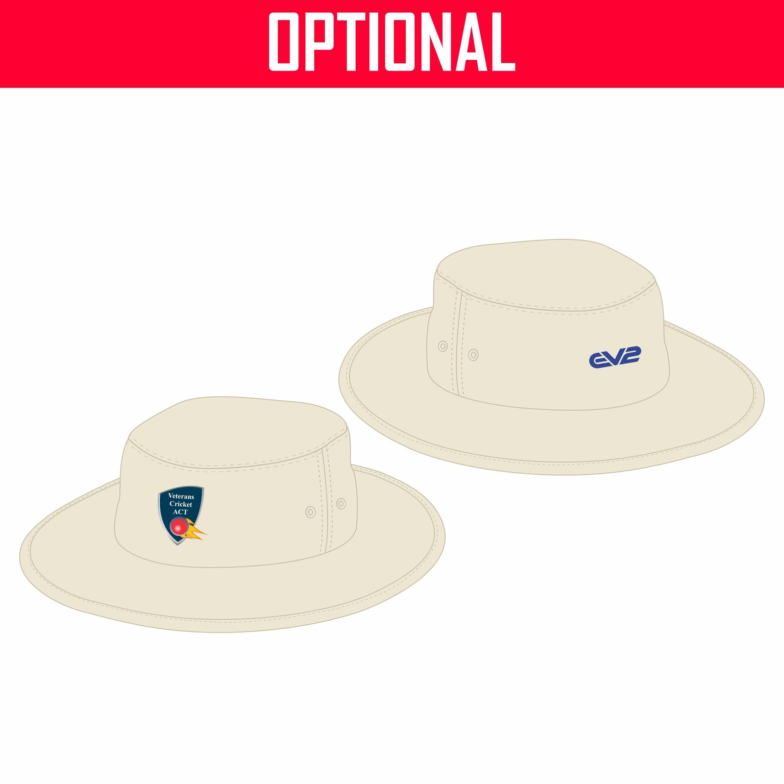 ACT Veterans Cricket - Floppy Wide Brim Hat (60’s, 65’s, 70’s)