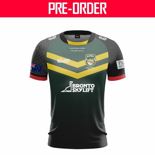 AUSTRALIAN FIRE RUGBY LEAGUE - JERSEY DESIGN - TRAINING SHIRT - 2025