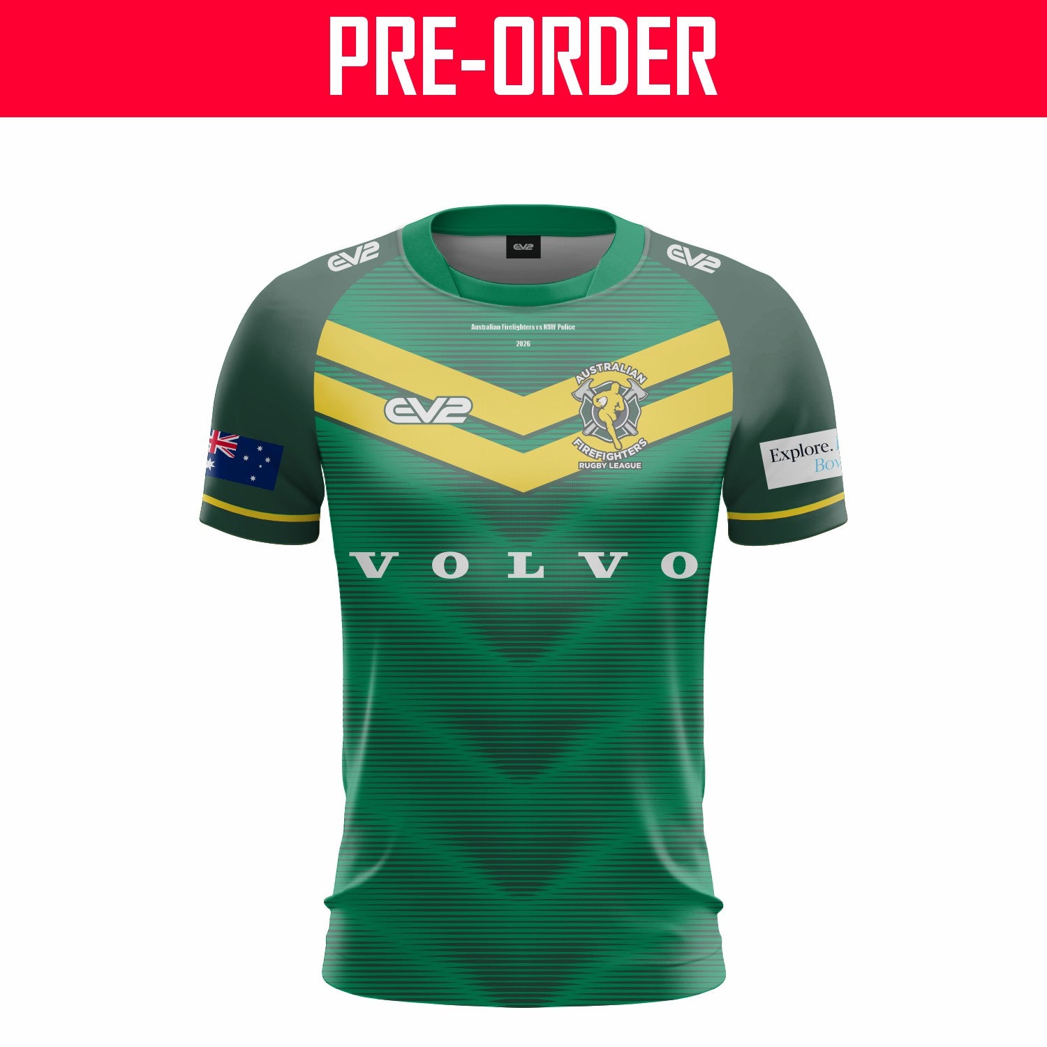 AUSTRALIAN FIRE RUGBY LEAGUE - JERSEY DESIGN - TRAINING SHIRT - 2026