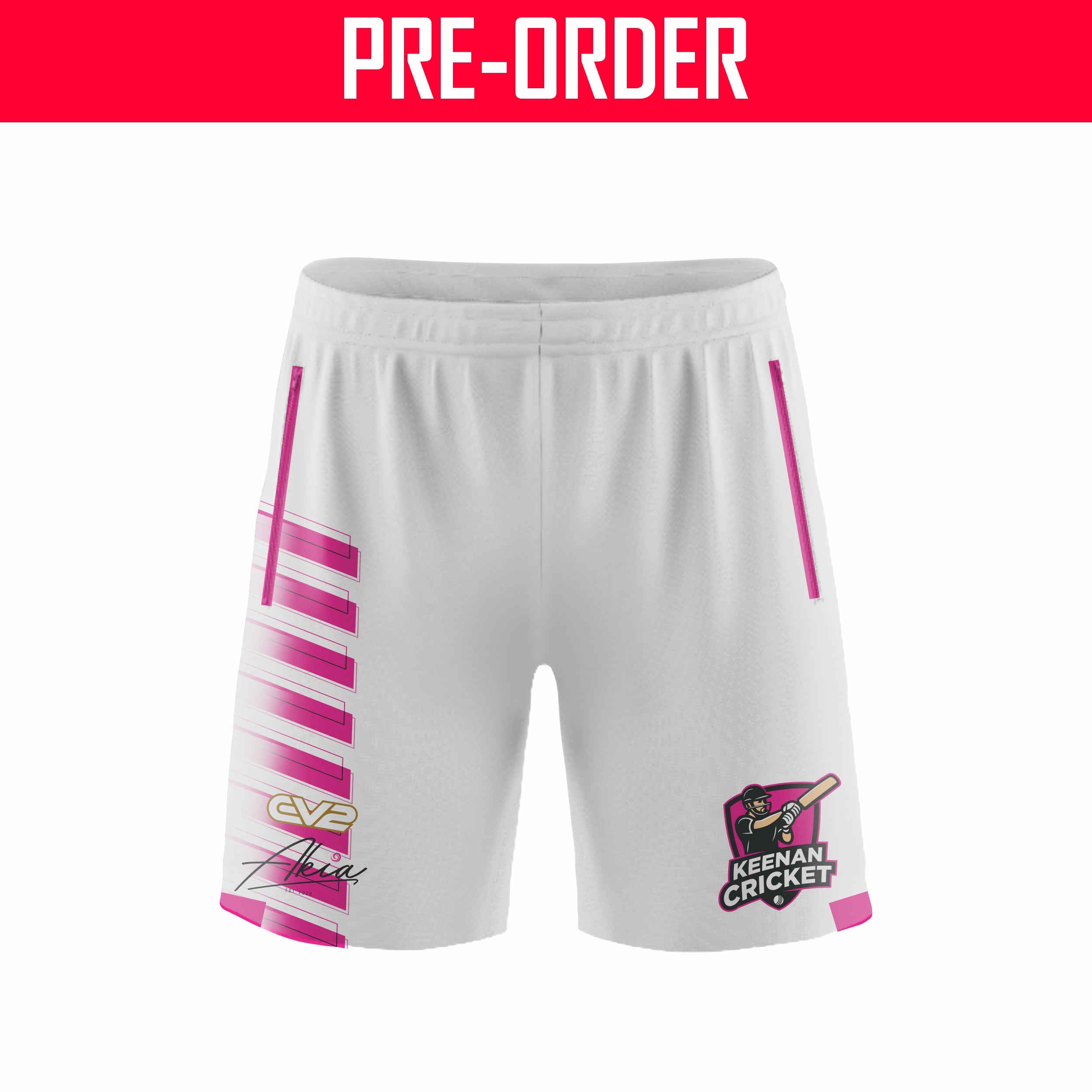 Keenan Cricket - Champion Training Short LIMITED EDITION WHITE