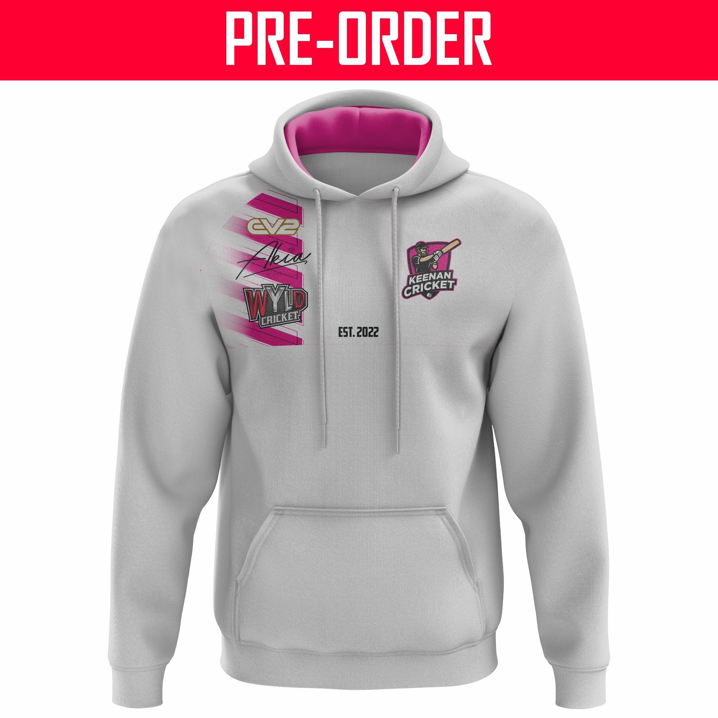 Keenan Cricket - Traditional Hoodie LIMITED EDITION WHITE