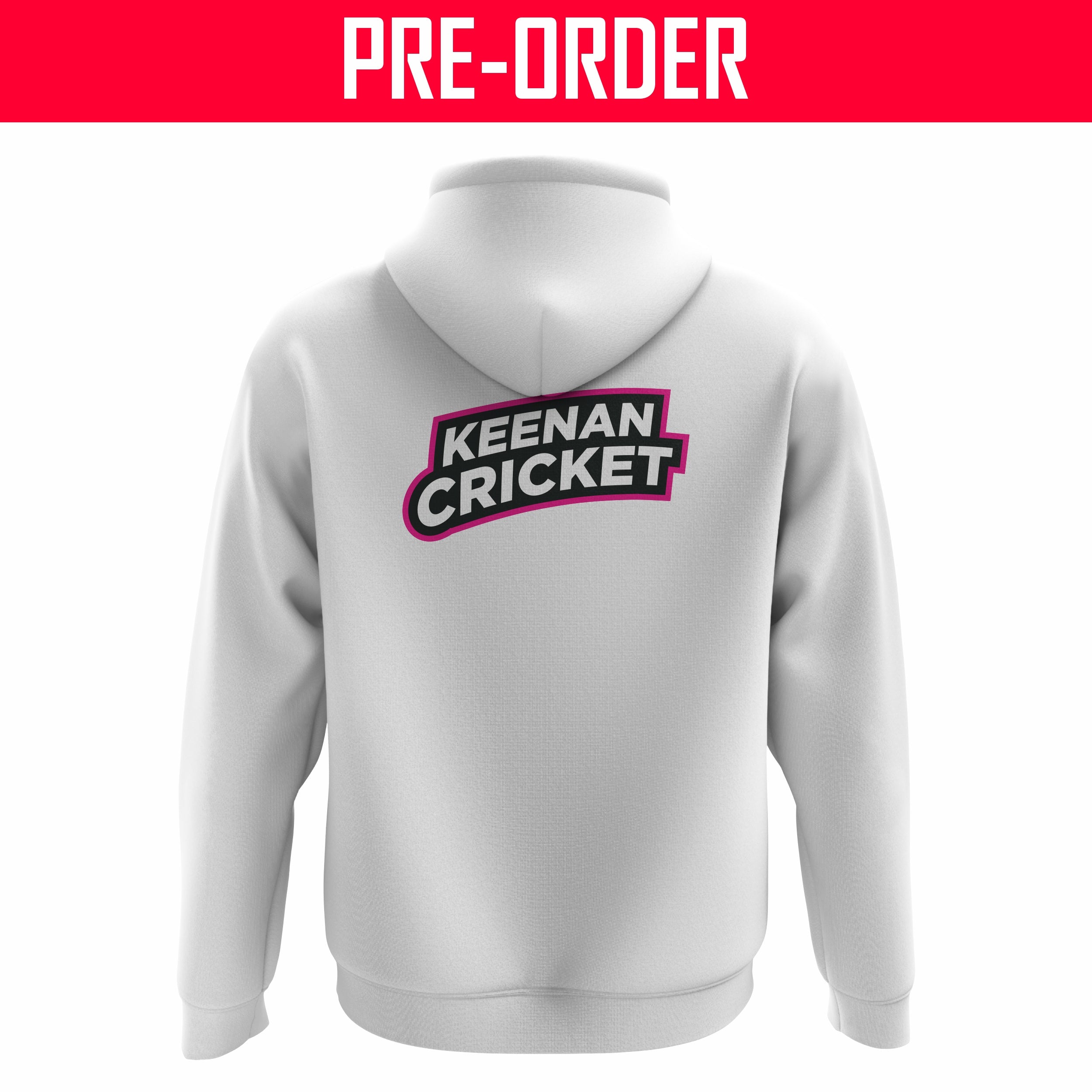 Keenan Cricket - Traditional Hoodie LIMITED EDITION WHITE