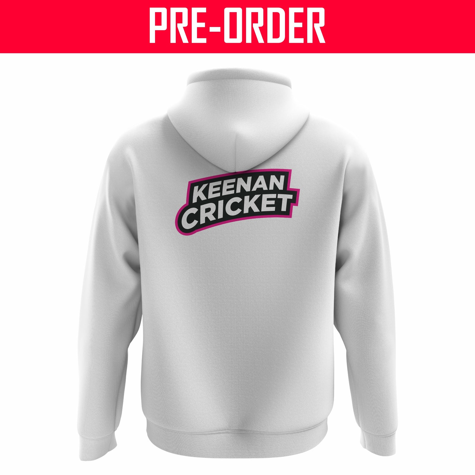 Keenan Cricket - Traditional Hoodie LIMITED EDITION WHITE