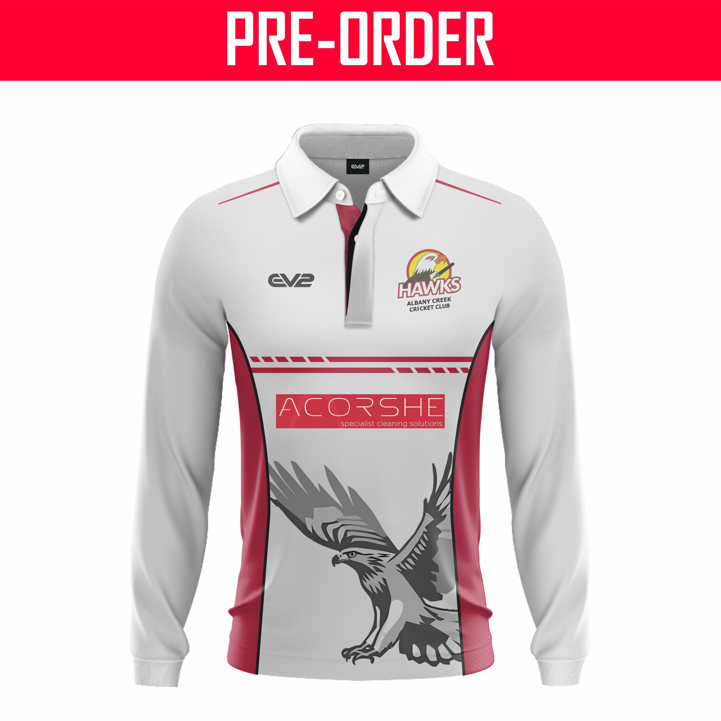 Albany Creek Hawks Cricket Club - Champion Cricket Shirt (NOT FOR BNJCA USE)