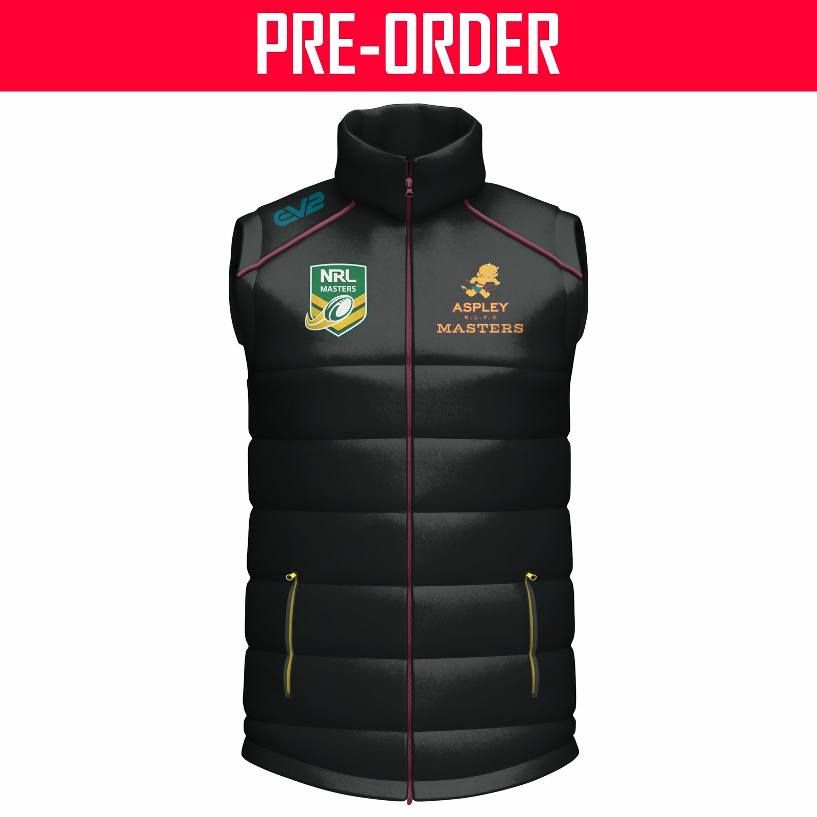 Aspley Devils RLFC Masters - Puffer Vest