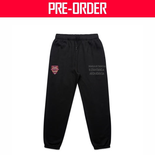 QLD MAORI RUGBY LEAGUE - RELAX TRACK PANTS - BLACK