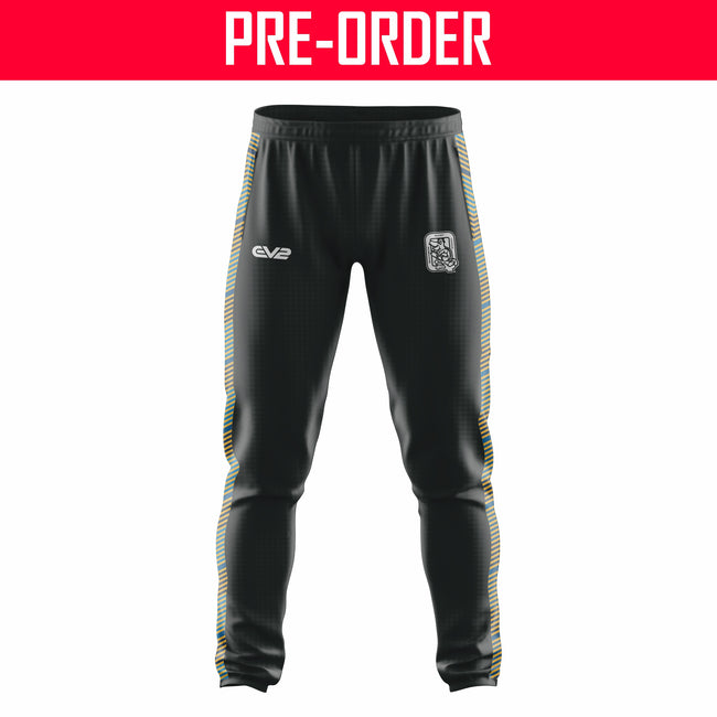 Beachmere Rugby League - Trackpant - Blue & Gold Side Panels