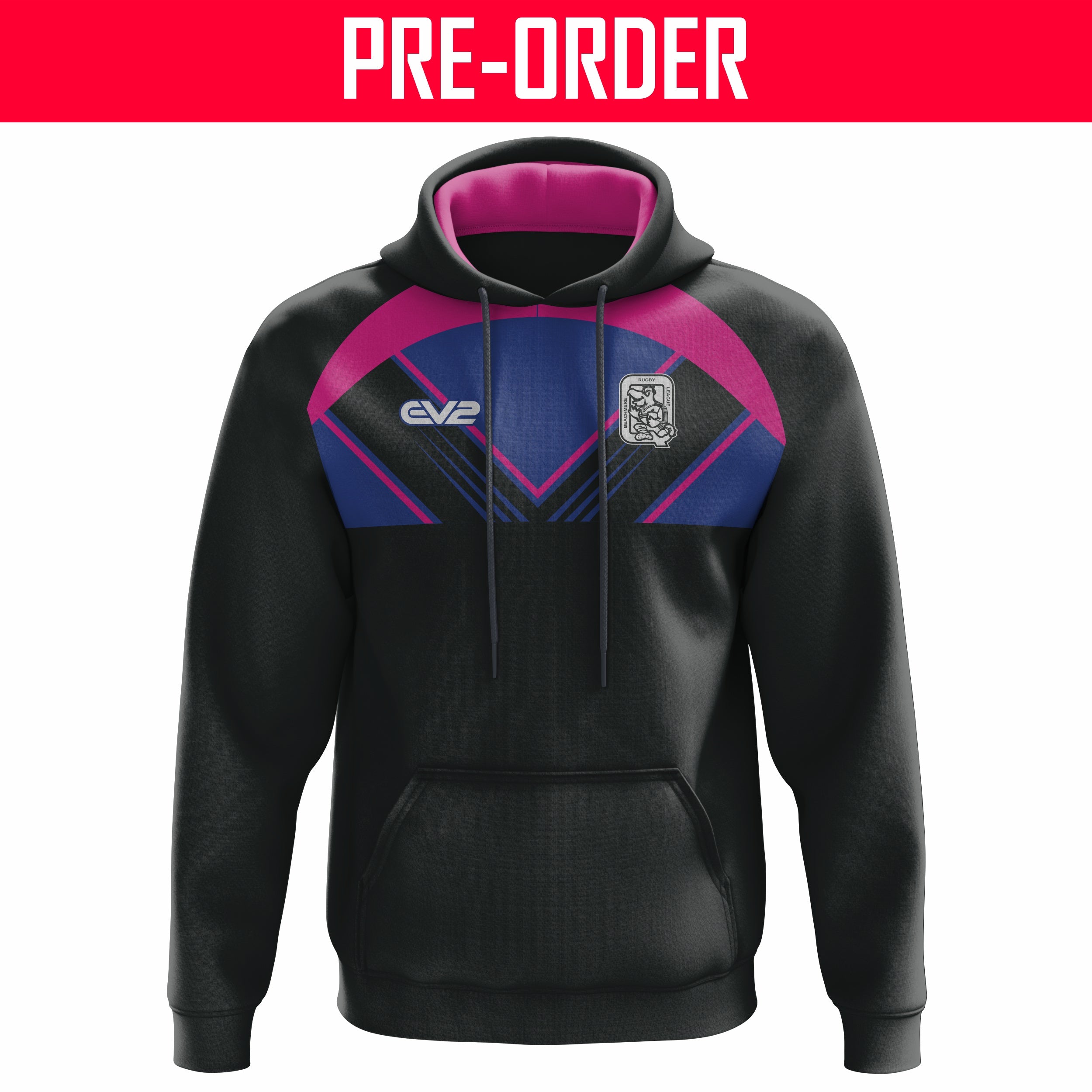 Beachmere Rugby League - Club Hoodie - Pink