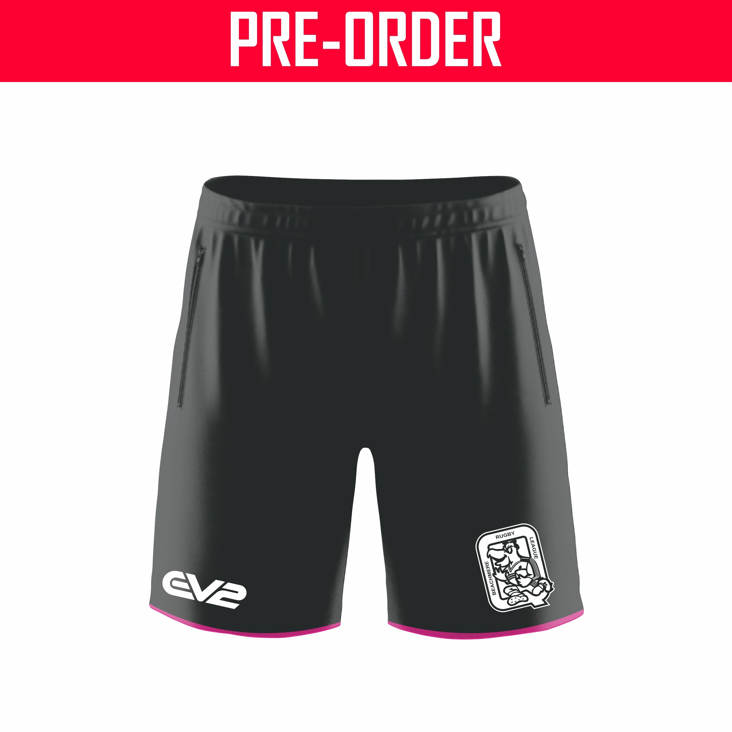 Beachmere Rugby League - Training Short - Pink