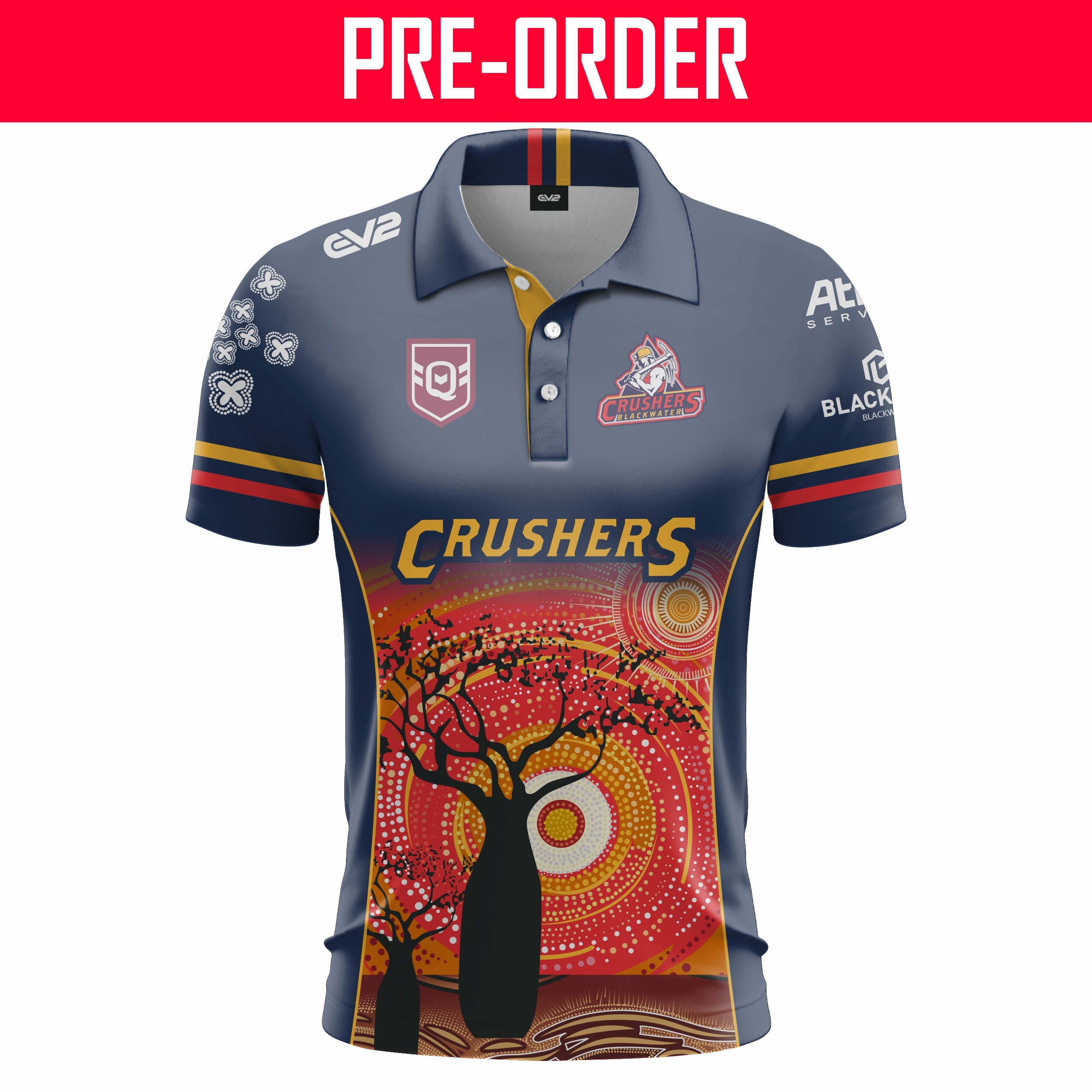 Blackwater Crushers JRL - Club Polo - INDIGENOUS