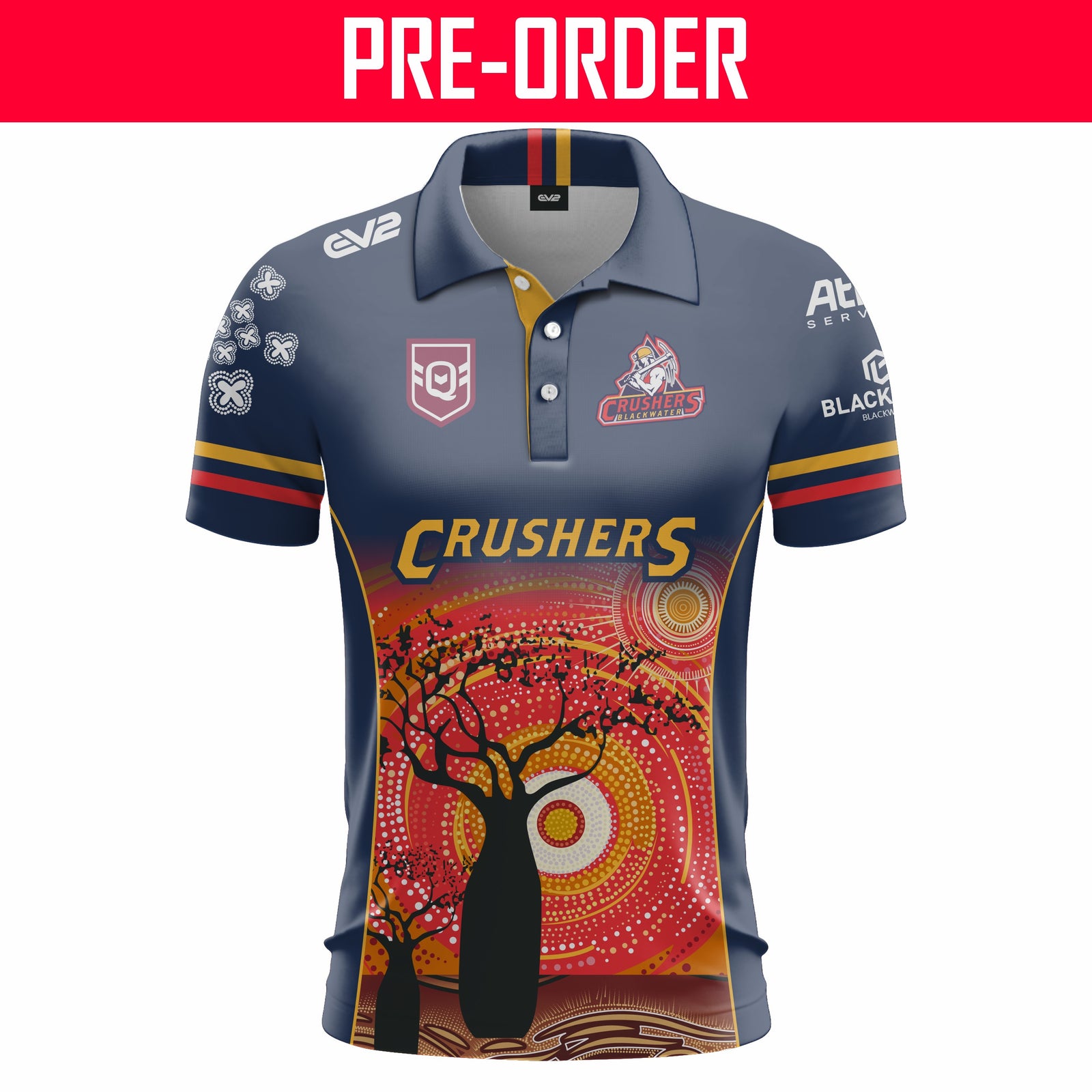 Blackwater Crushers JRL - Club Polo - INDIGENOUS