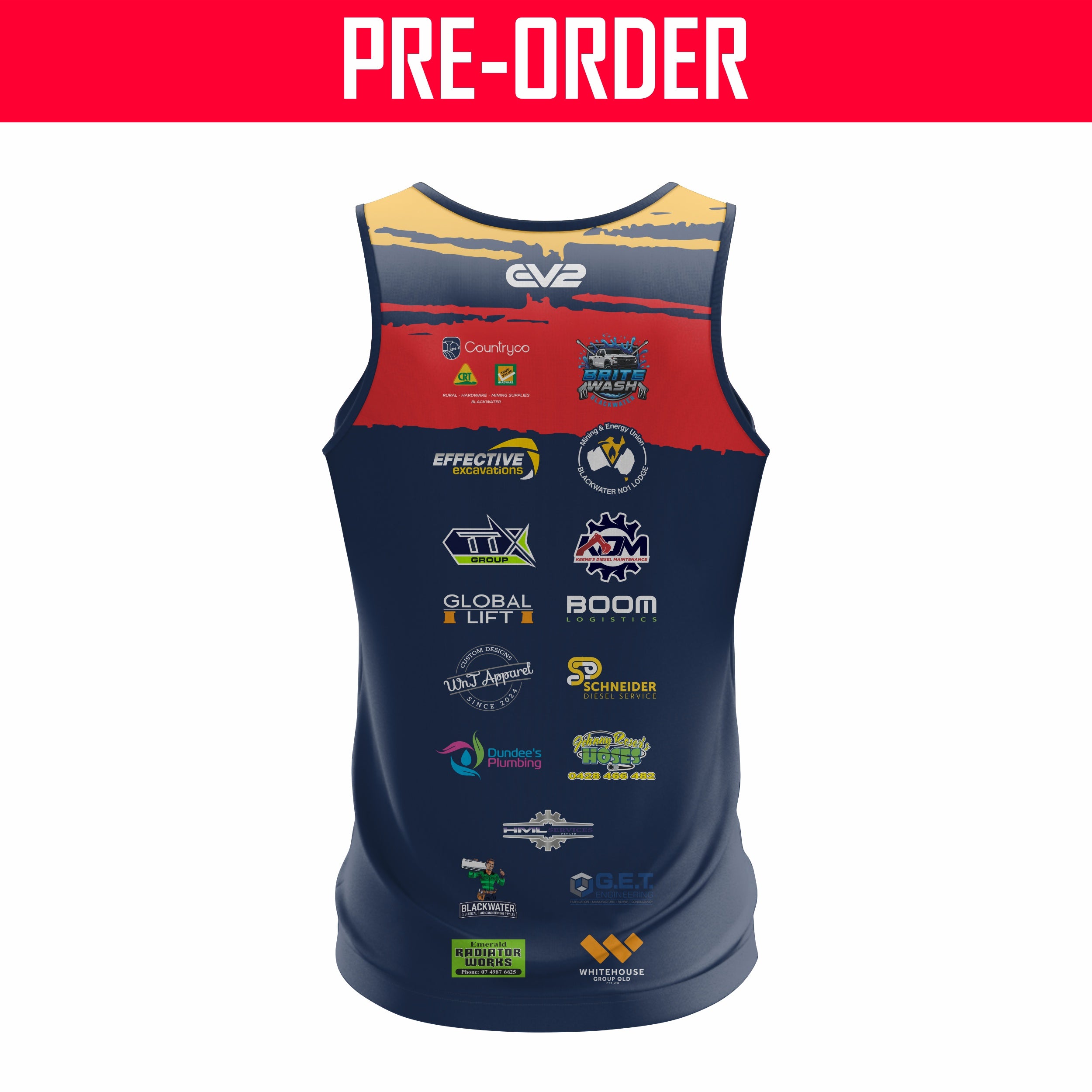 Blackwater Crushers JRL - Training Singlet - PLAYERS