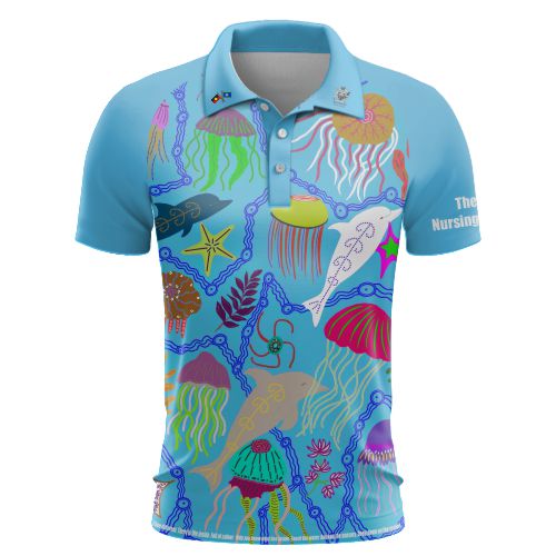 QED I See Differently Polo  - Club Polo - Bright Blue