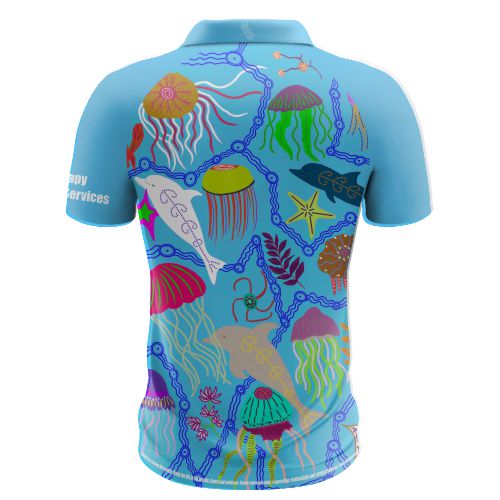 QED I See Differently Polo  - Club Polo - Bright Blue