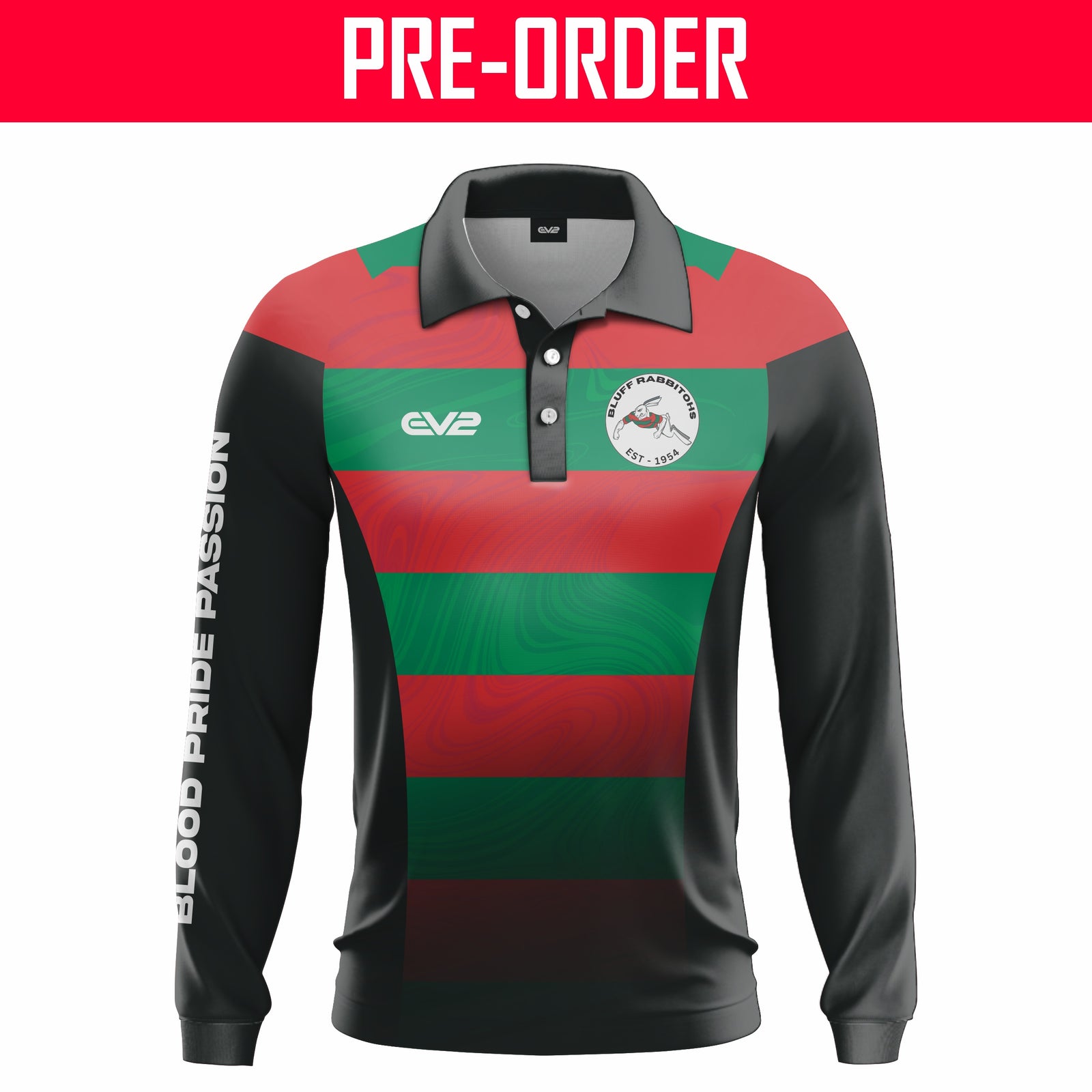 Bluff Rabbitohs RLFC - Fishing Shirt