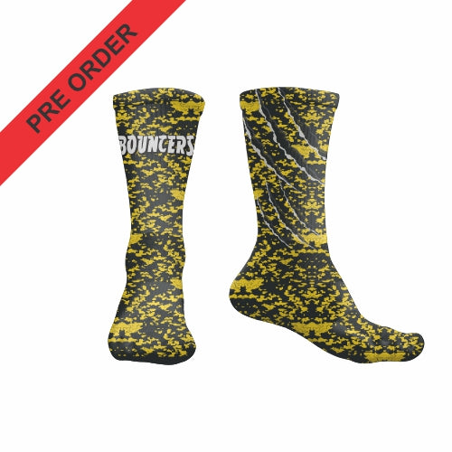 Bouncers Basketball - Tiger Claw EV2 Pro Crew Sock With Grip