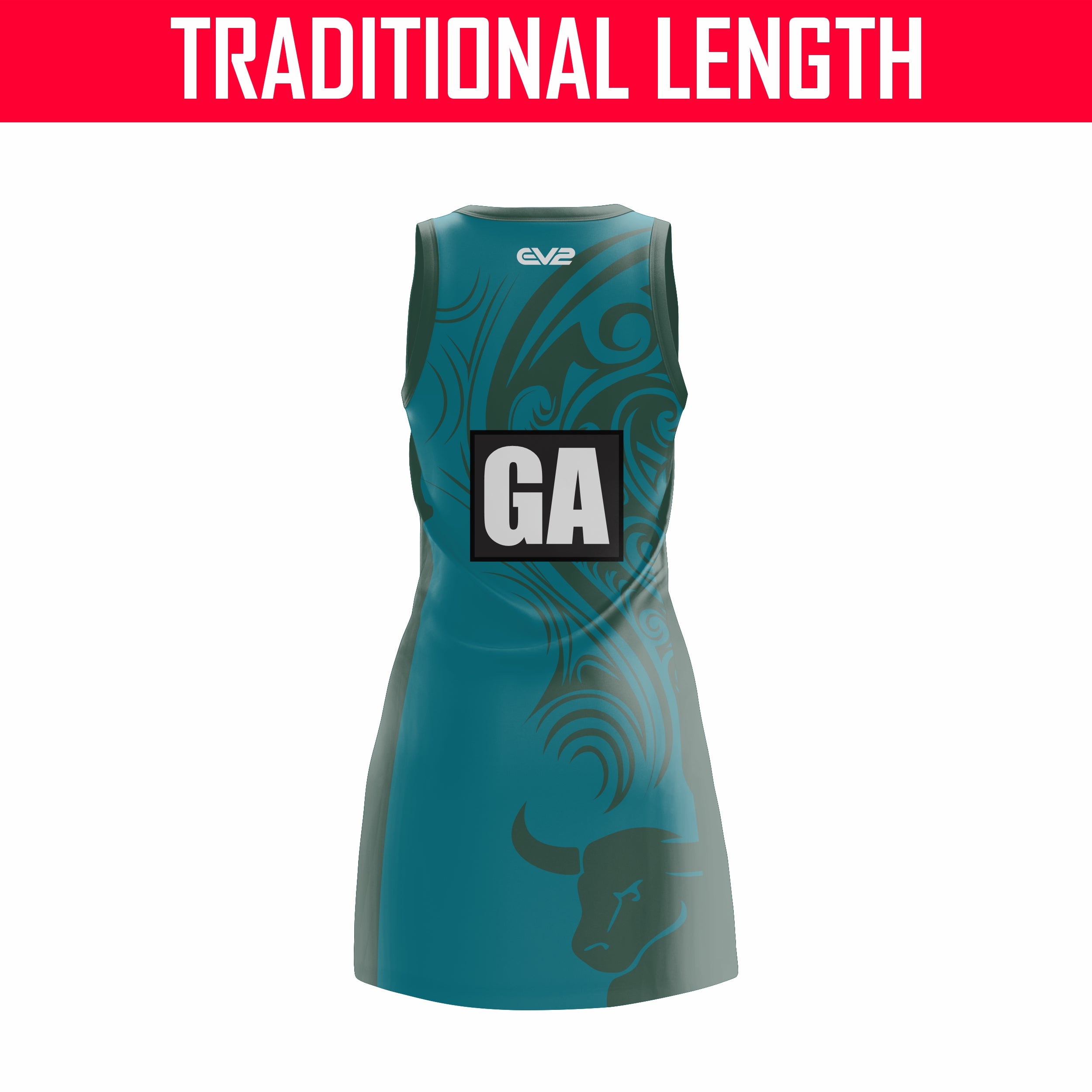 Bracken Ridge Bulls - Indoor Netball Dress (TRADITIONAL LENGTH)