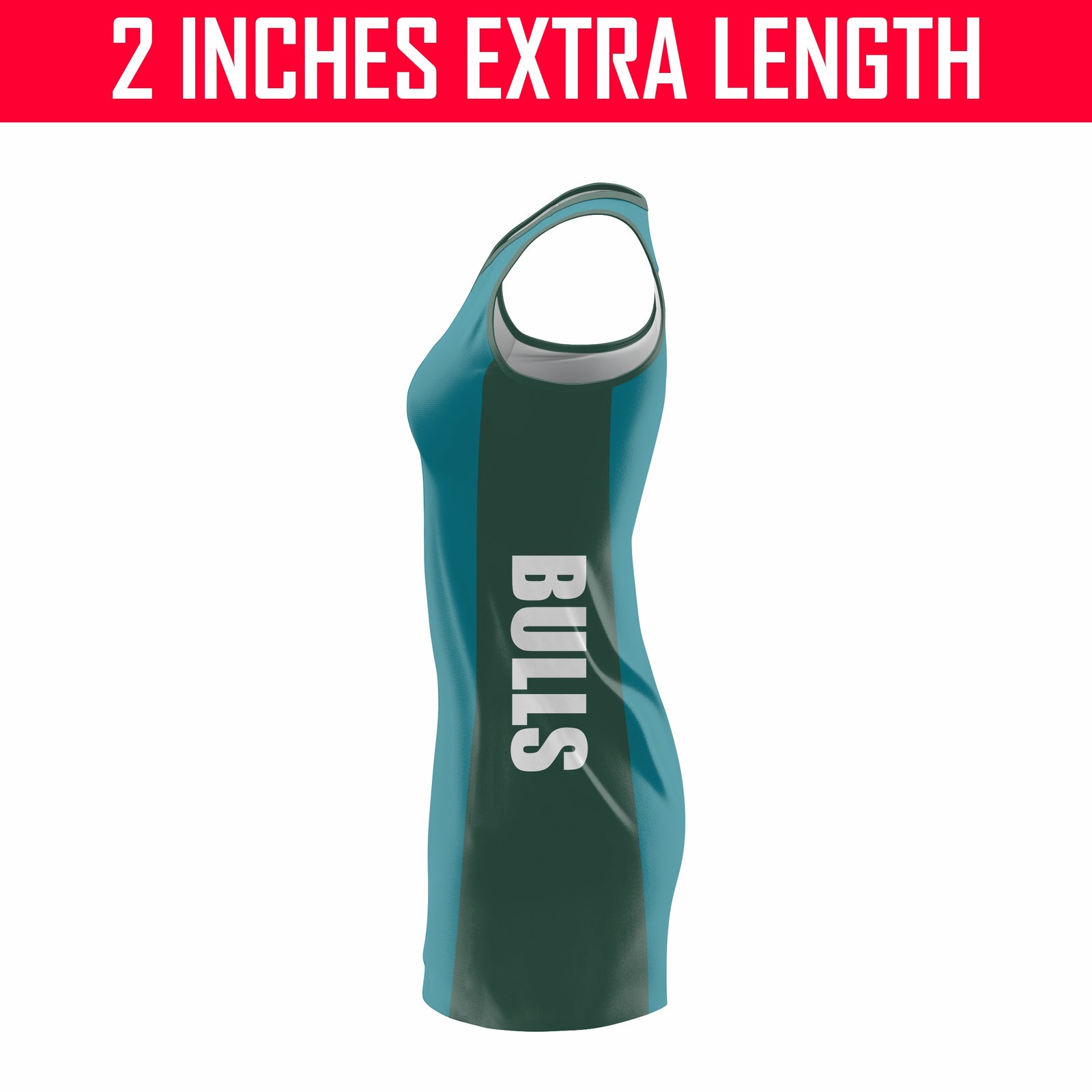 Bracken Ridge Bulls - Indoor Netball Dress (2 INCH EXTRA LENGTH)
