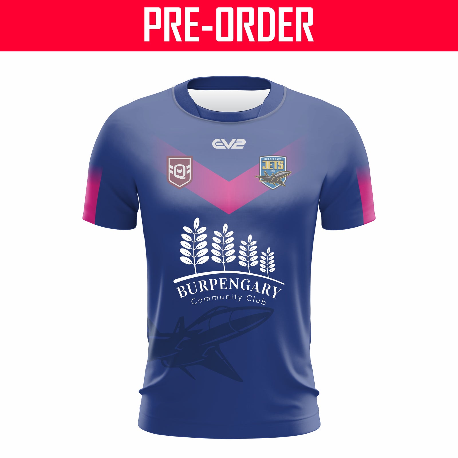 Burpengary Jets JRL - Pink Training Shirt