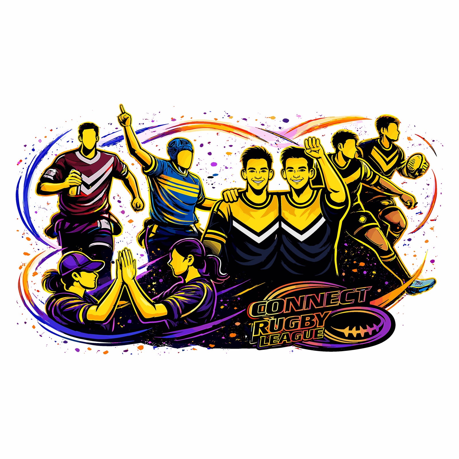 Connect Rugby League - Maroon Training Shirt