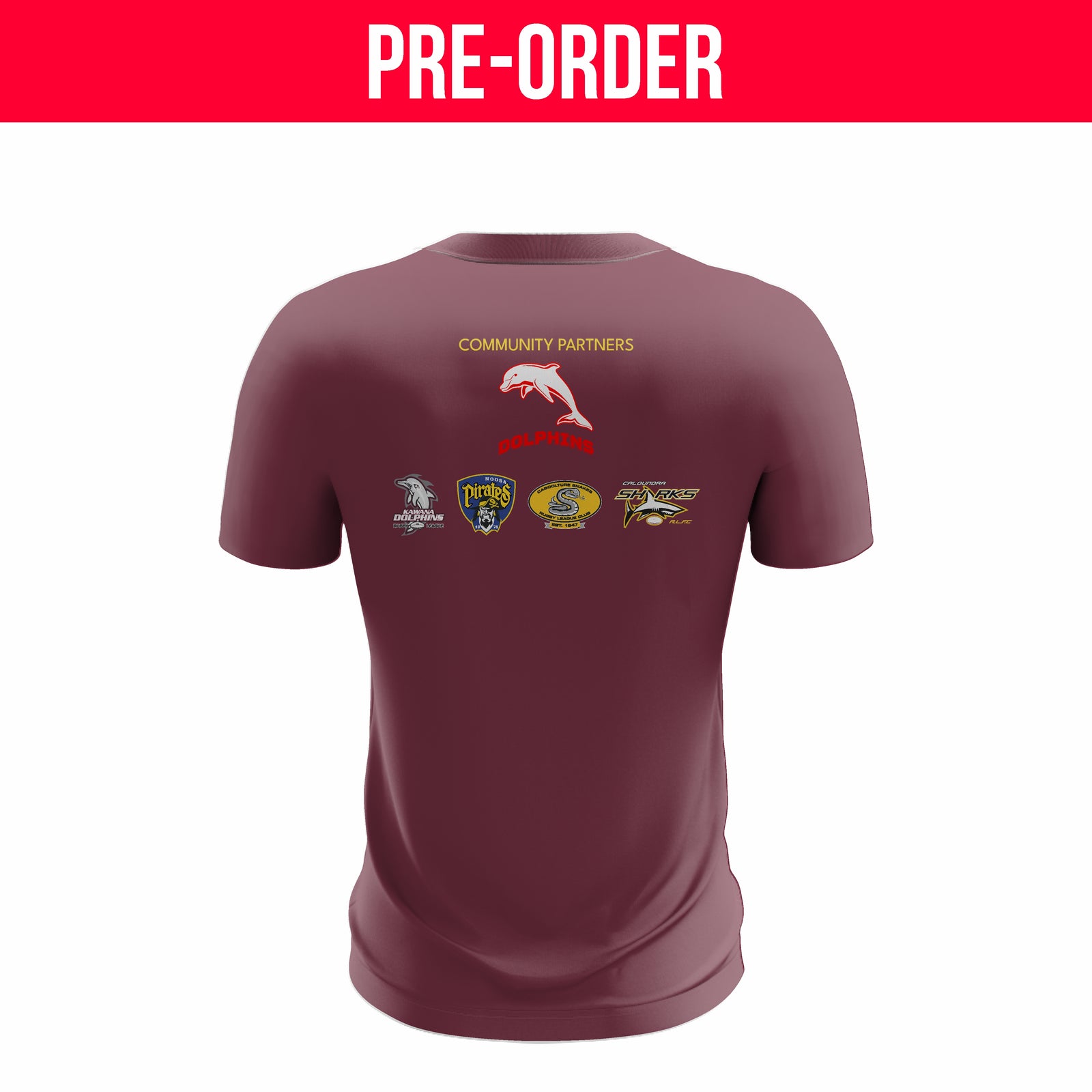 Connect Rugby League - Maroon Training Shirt