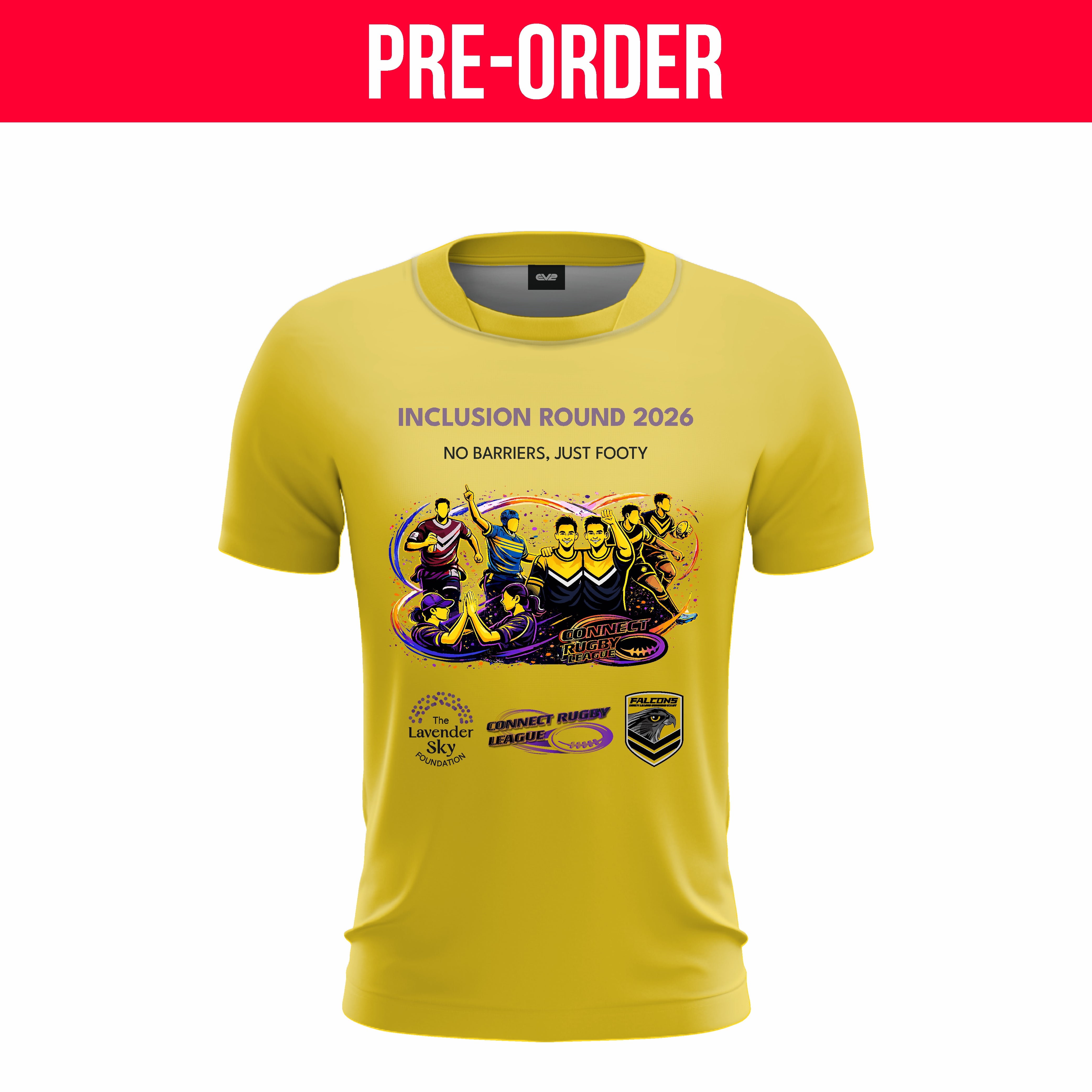 Connect Rugby League - Yellow Training Shirt