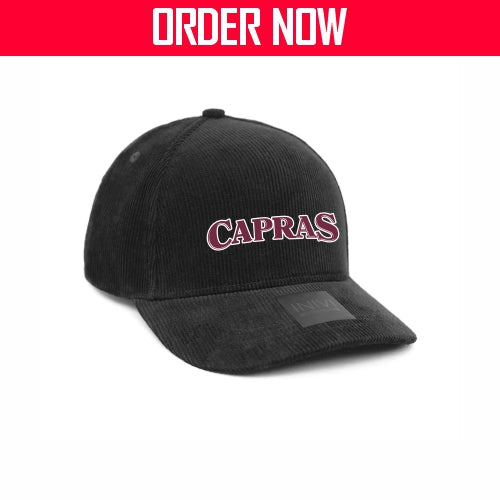 CQ Capras (SHOP) - Corduroy Cap - Black - 2024