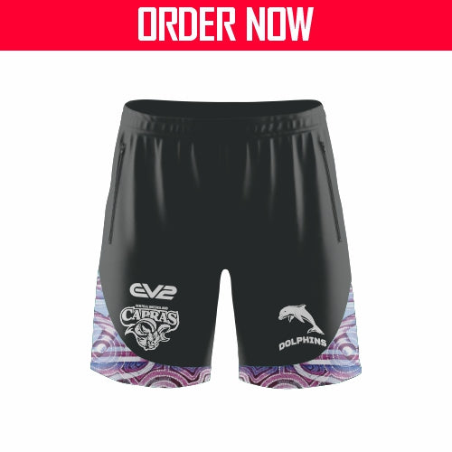 CQ Capras (SHOP) - Indigenous Training Short - Black - 2024