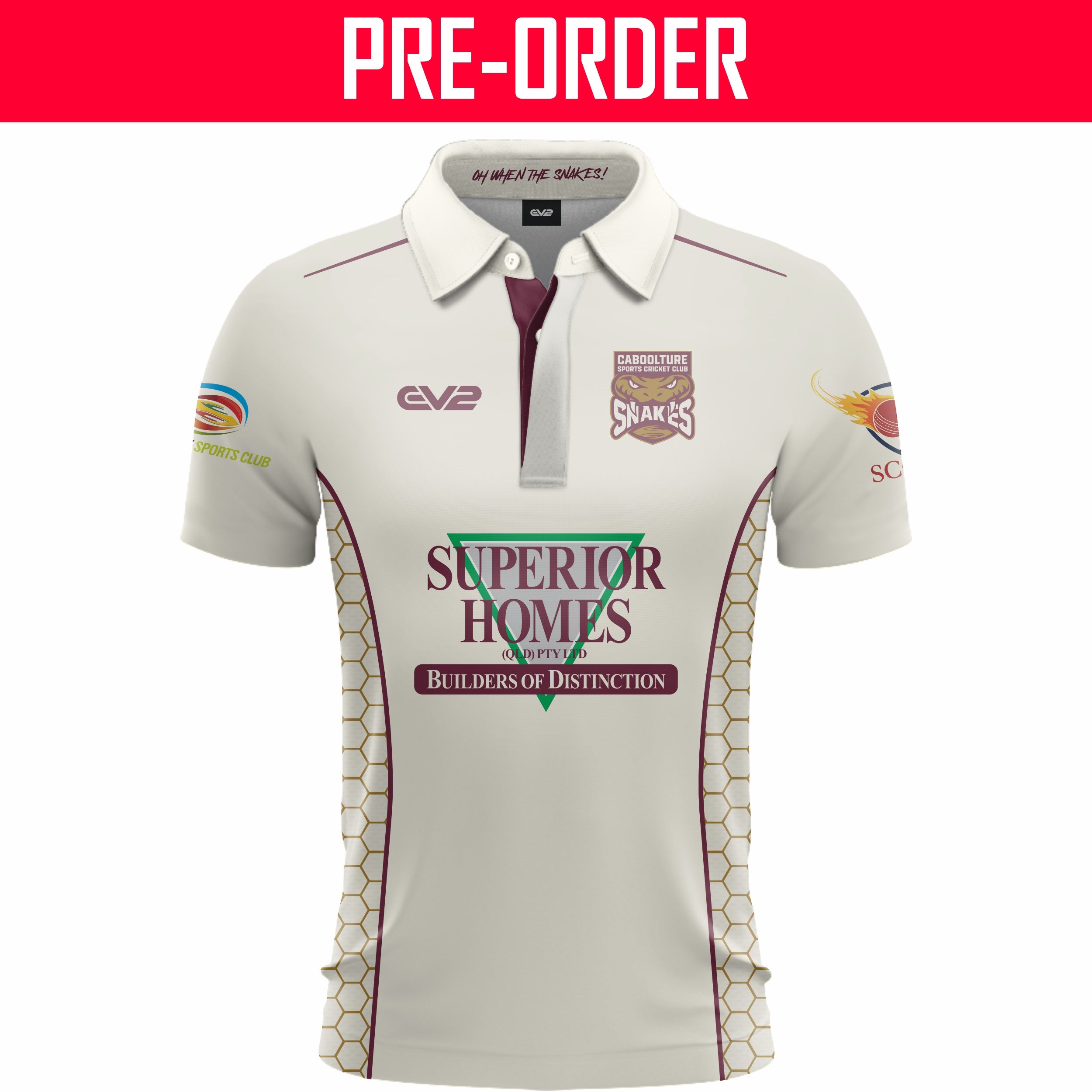 Caboolture Sports Cricket Club - Champion Cricket Shirt S/S (2-DAY)