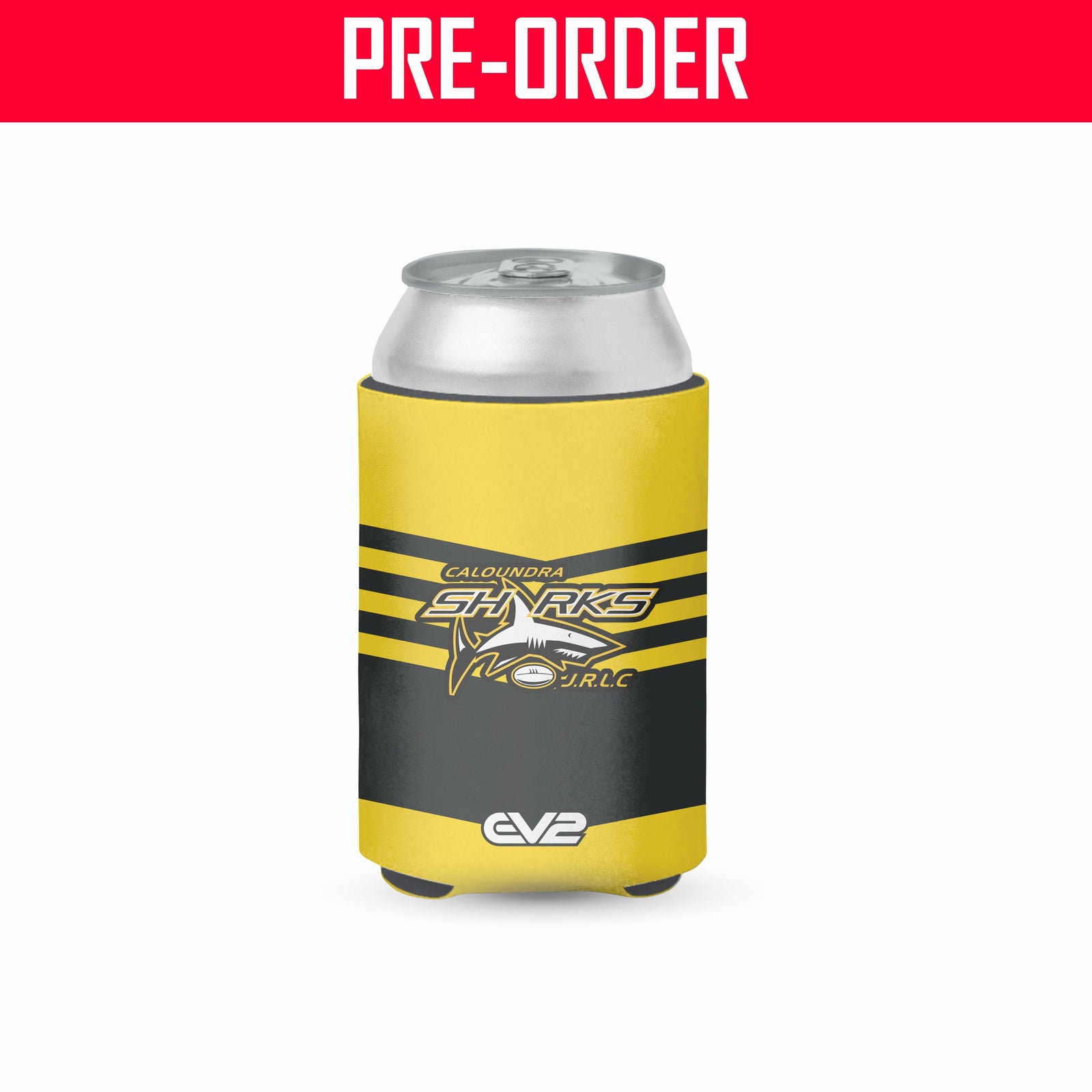 Caloundra Sharks JRL - Gold Stubby Cooler