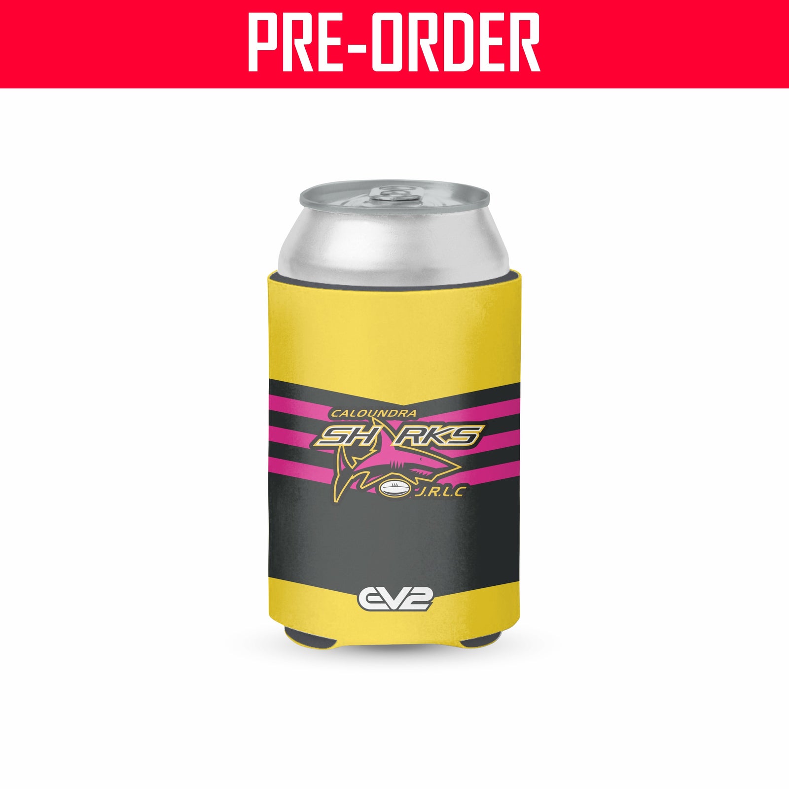 Caloundra Sharks JRL - Pink Stubby Cooler