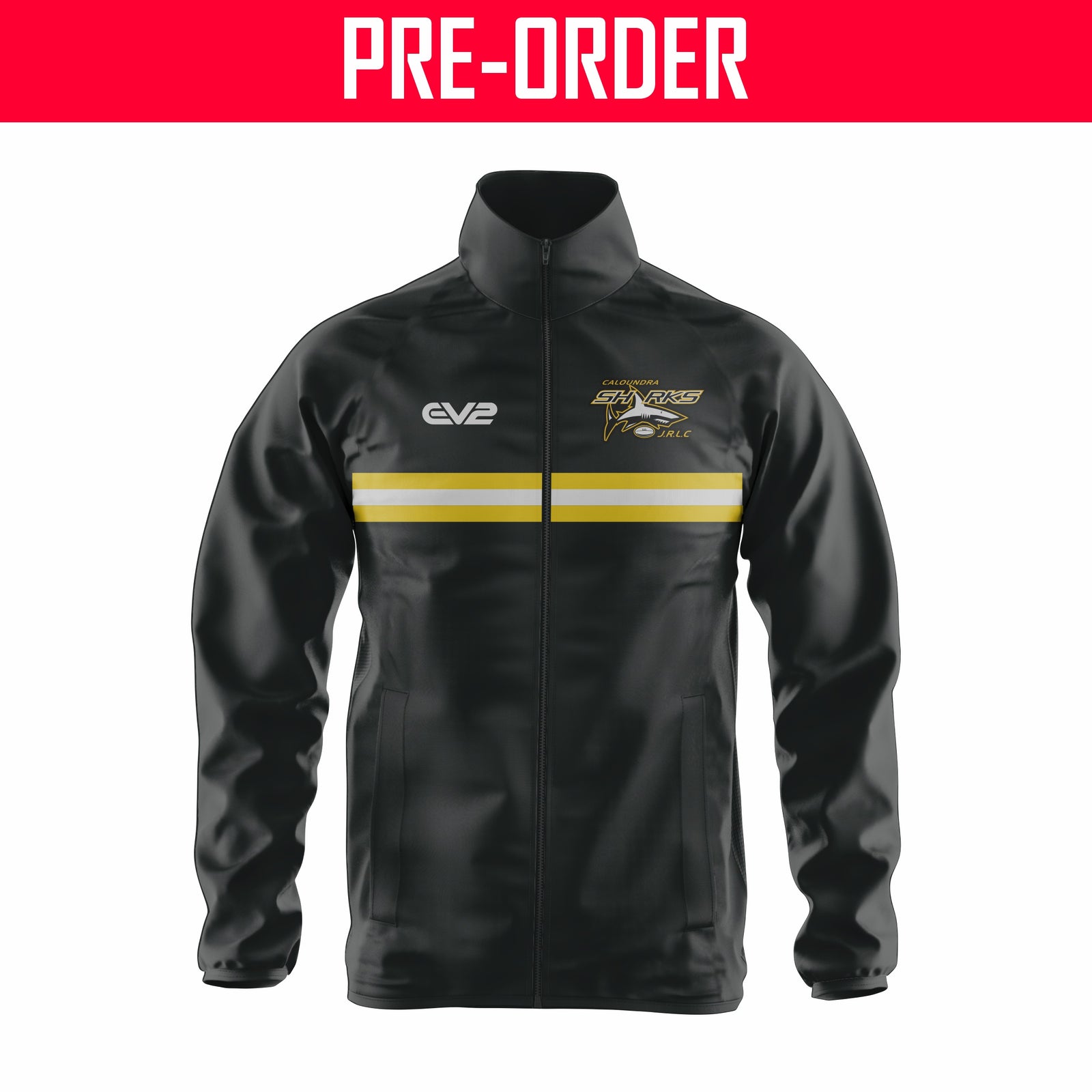 Caloundra Sharks JRL - Gold Anorak Rain Jacket