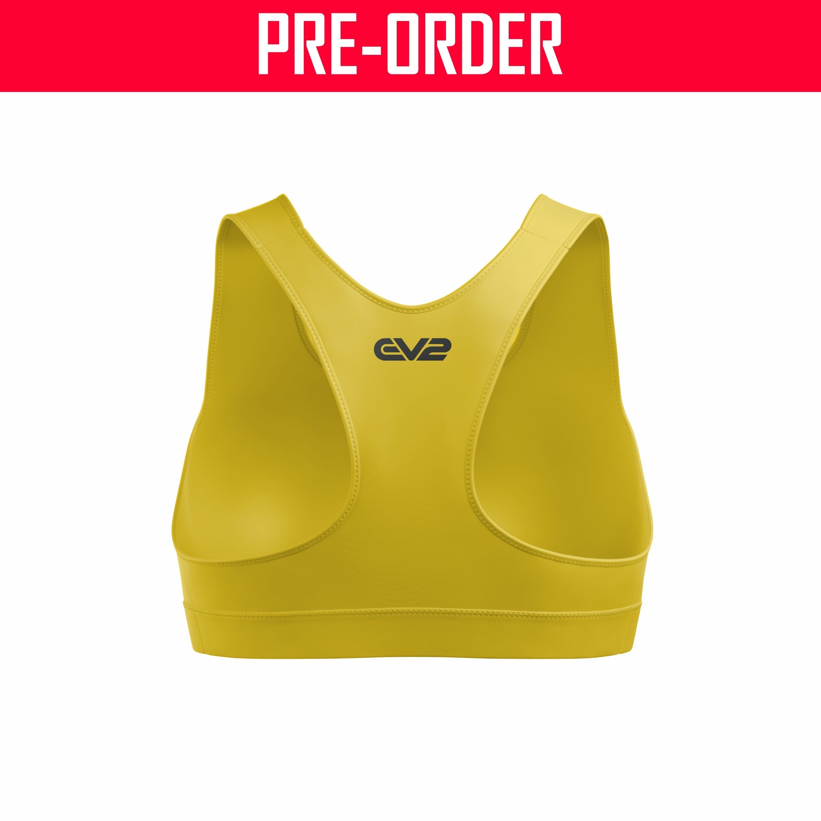 Caloundra Sharks JRL - Gold Lycra Crop Top