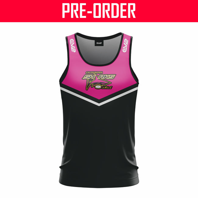 Caloundra Sharks JRL - Pink Training Singlet