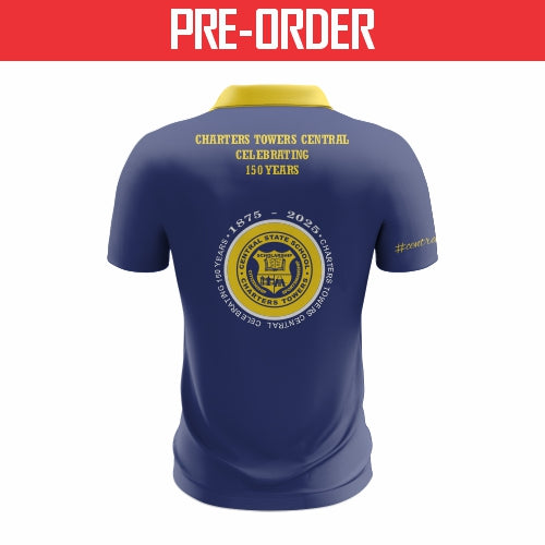 Charters Towers Central State School - 150th Anniversary Polo - Short Sleeve