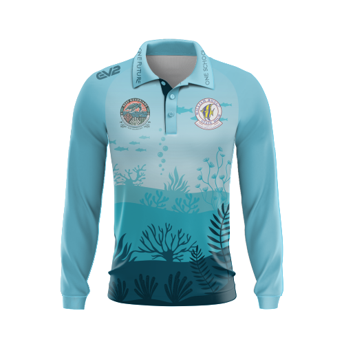 William Ross State High School - Club Polo - Long Sleeve - Reef Guardian