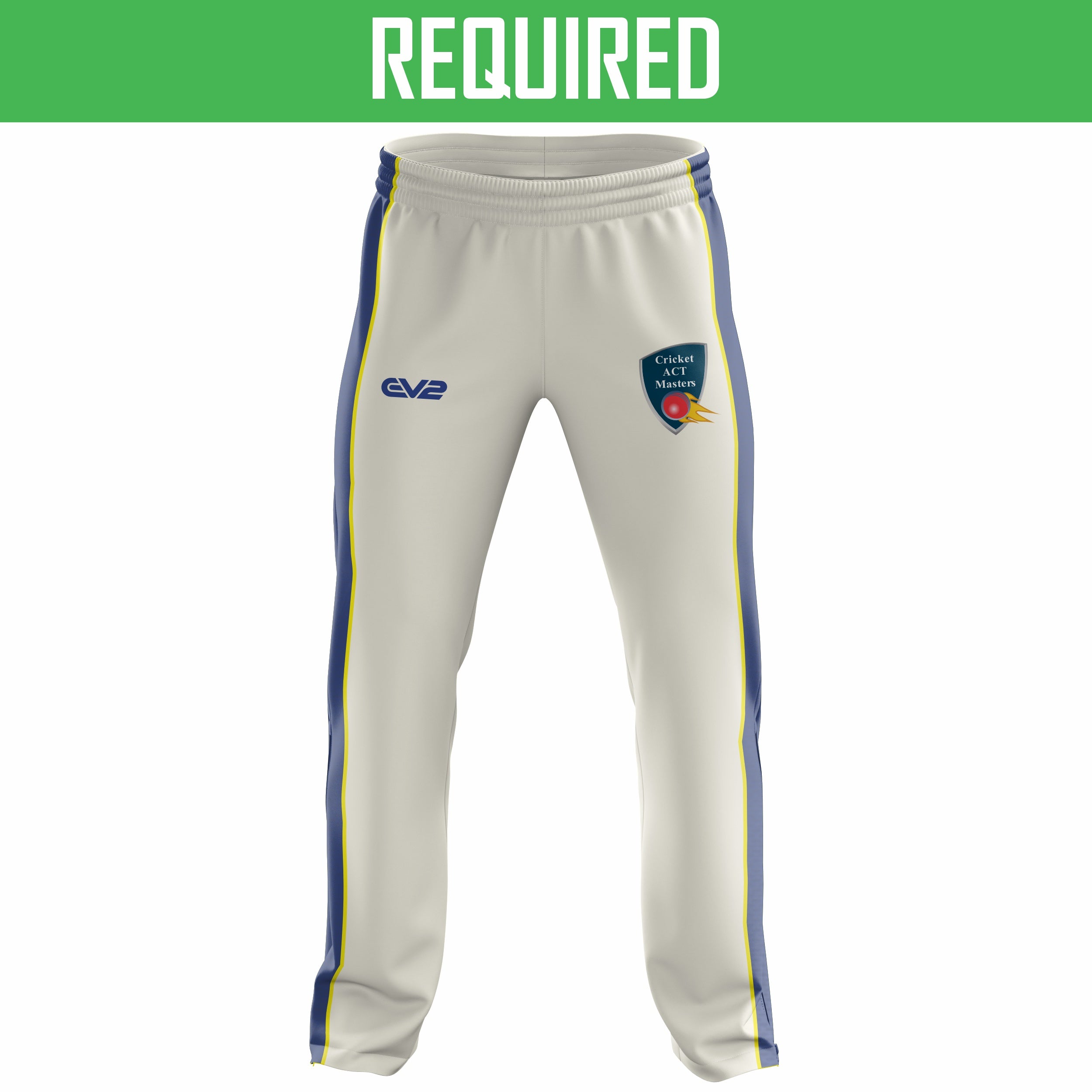 Cricket ACT Masters - Cricket Pant (60’s, 65’s, 70’s)