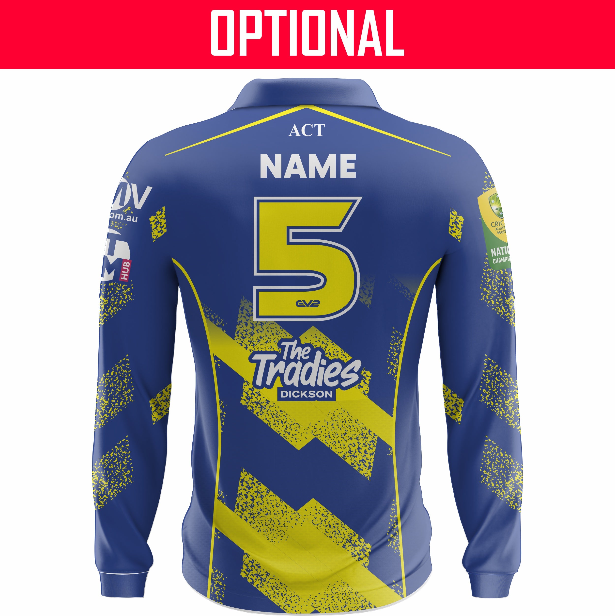 Cricket ACT Masters - Cricket Shirt L/S (40’s, 50’s, 55’s)