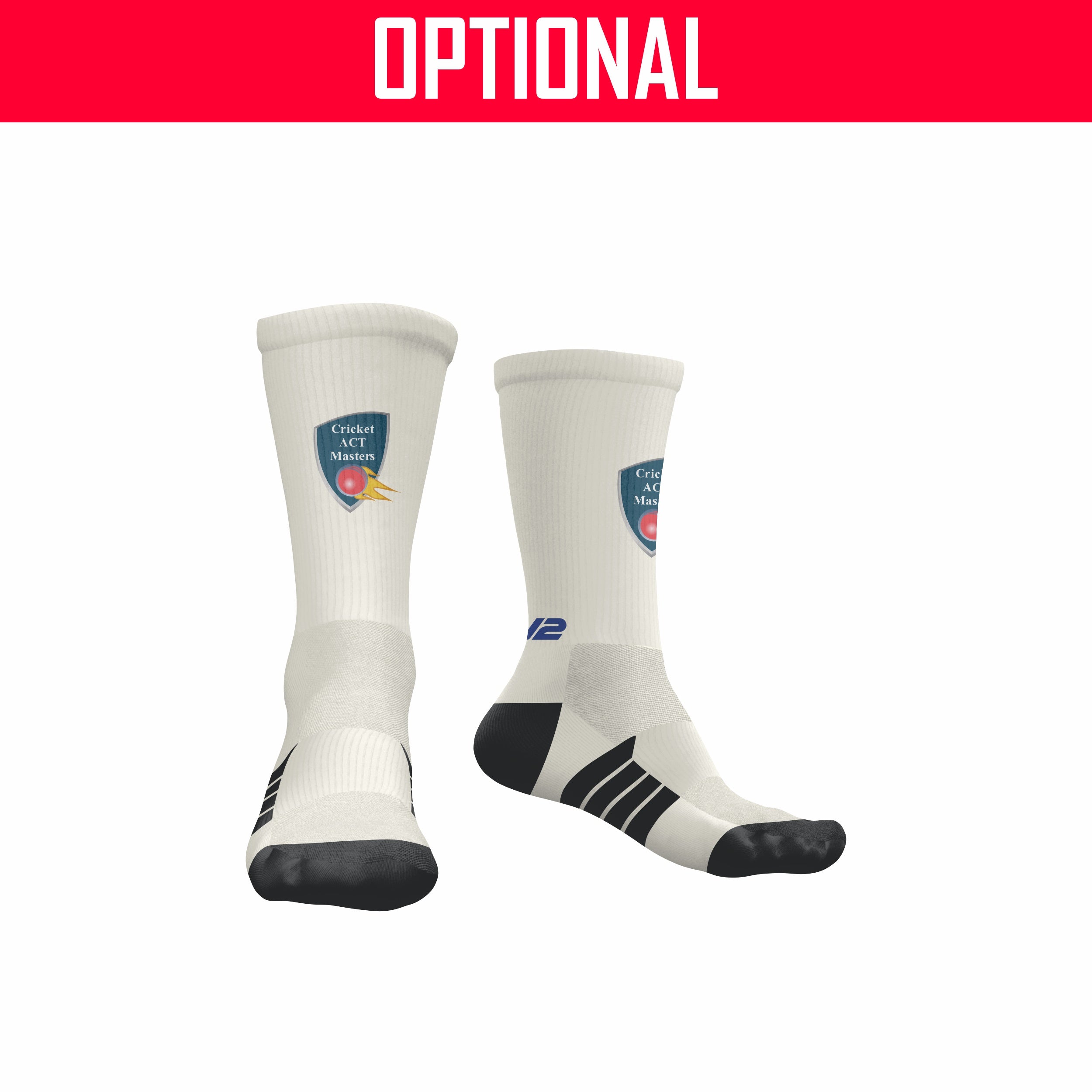 Cricket ACT Masters - Pro Crew Sock (60’s, 65’s, 70’s)