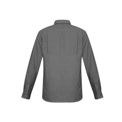MACKAY CITY AUTO GROUP-S716ML ELLISON BUSINESS SHIRT BLACK CHECK-MENS