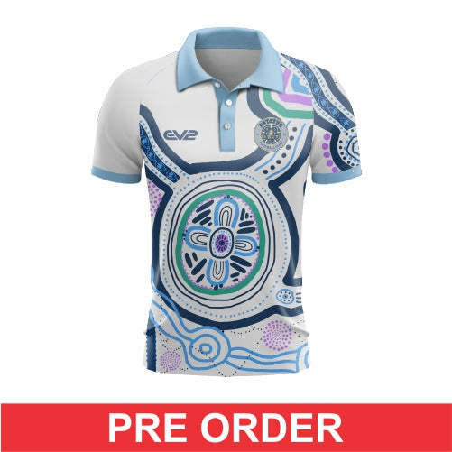 Estates FC - Club Polo (Indigenous) - White