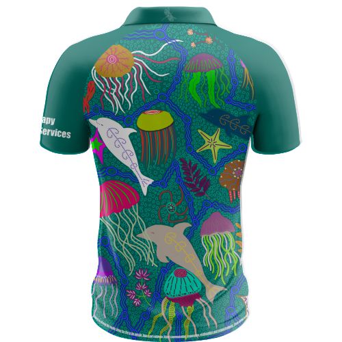 QED I See Differently Polo  - Club Polo - Forest Green