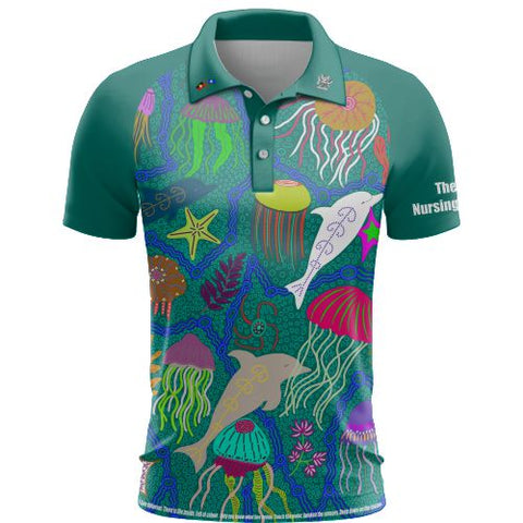 QED I See Differently Polo  - Club Polo - Bright Blue