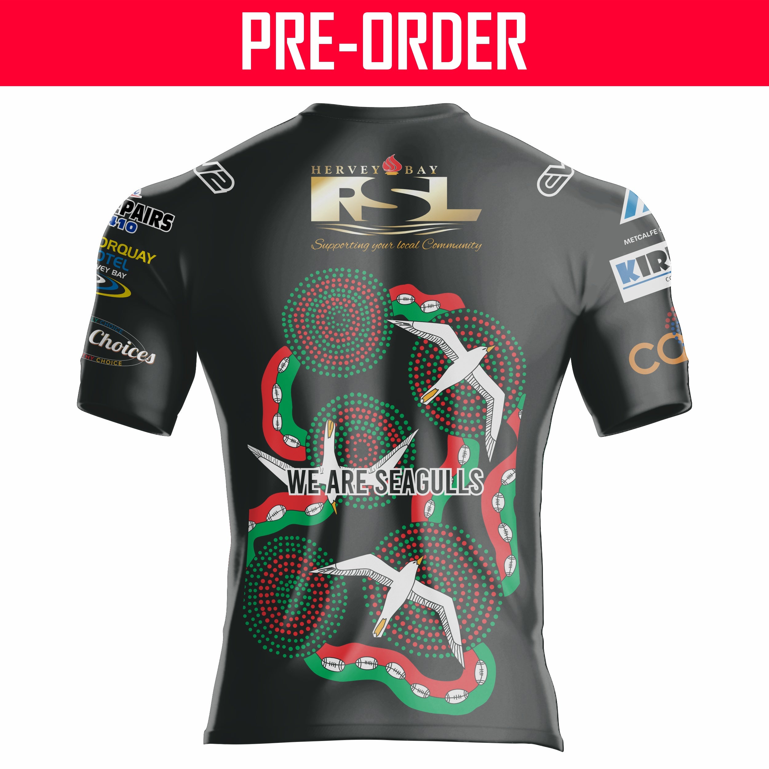 Hervey Bay Seagulls JRL - Supporters Replica Indigenous Pro Jersey